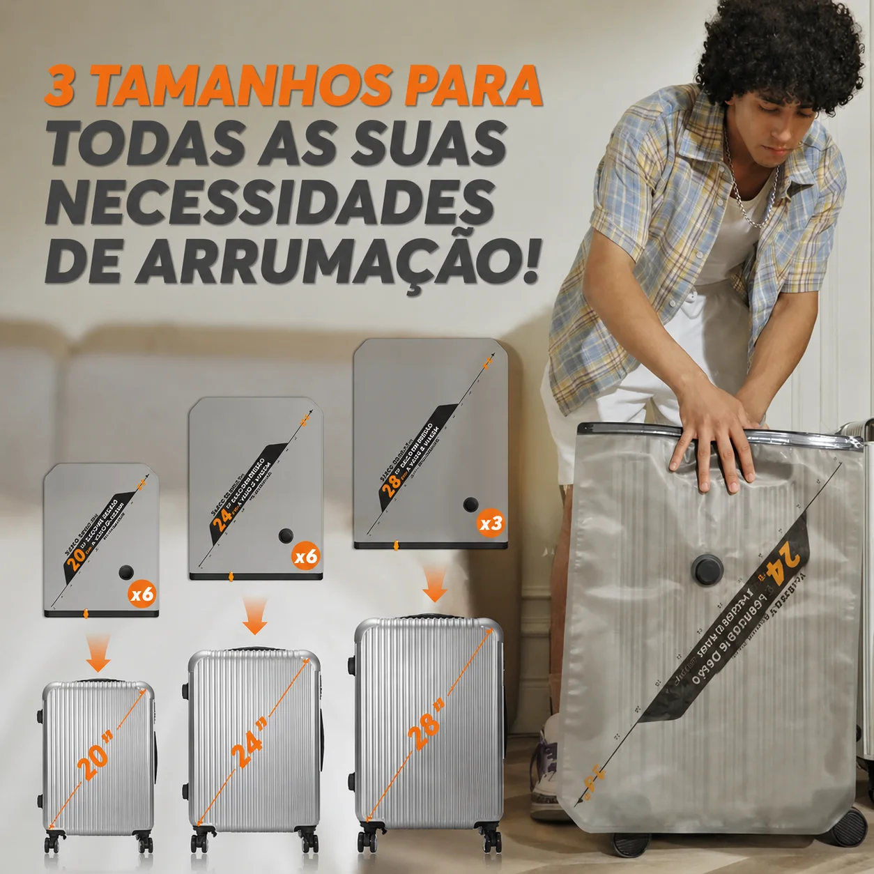Bolsas de vácuo com bomba portáti - ÚLTIMAS UNIDADES